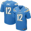 Men’s San Diego Chargers #12 Jacoby Jones Light Blue Alternate NFL Nike Elite Jersey