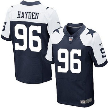 Men’s Dallas Cowboys #96 Nick Hayden Navy Blue Thanksgiving Alternate NFL Nike Elite Jersey