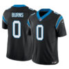 Men’s Carolina Panthers #0 Brian Burns Black 2023 F.U.S.E. Vapor Untouchable Football Stitched Jersey