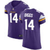 Men’s Nike Minnesota Vikings #14 Stefon Diggs Purple Team Color Stitched NFL Vapor Untouchable Elite Jersey