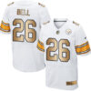 Nike Steelers #26 Le’Veon Bell White Men’s Stitched NFL Elite Gold Jersey