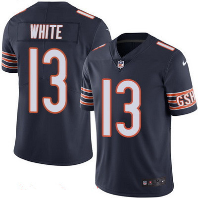 Men’s Chicago Bears #13 Kevin White Navy Blue 2016 Color Rush Stitched NFL Nike Limited Jersey