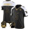 Detroit Lions 90th Year & Michigan Patch Gold Vapor Jersey – All Stitched – Alternate – David Montgomery Jersey