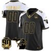 Detroit Lions 90th Year & Michigan Patch Gold Vapor Custom Jersey – All Stitched – Alternate Jersey