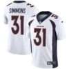 Denver Broncos Vapor Jersey – All Stitched – White – Justin Simmons Jersey