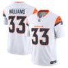 Denver Broncos 2024 Vapor Limited Jersey – All Stitched – White – Javonte Williams Jersey