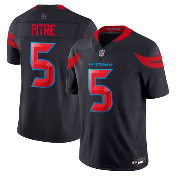 Houston Texans 2024 Vapor Limited Jersey V3 – All Stitched – Navy Limited – Jalen Pitre Jersey