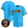 Steelers 412 Patch Vapor Premier Limited Jersey – All Stitched – Light Blue – Team Jersey
