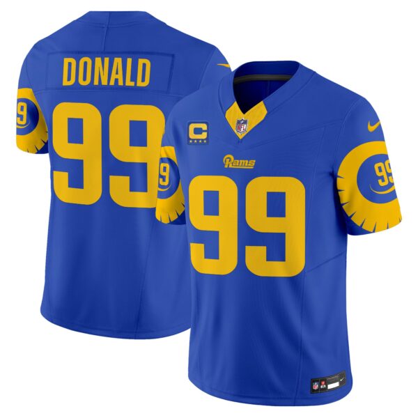 Rams Special Vapor Limited Jersey – All Stitched – Royal – Aaron Donald Jersey