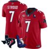 Houston Texans Hand Sign Throwing Up The H Vapor Jersey – All Stitched – Red – C.J. Stroud Jersey