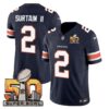 Denver Broncos Super Bowl 50 Patch Vapor Jersey – All Stitched – Navy – Patrick Surtain II Jersey