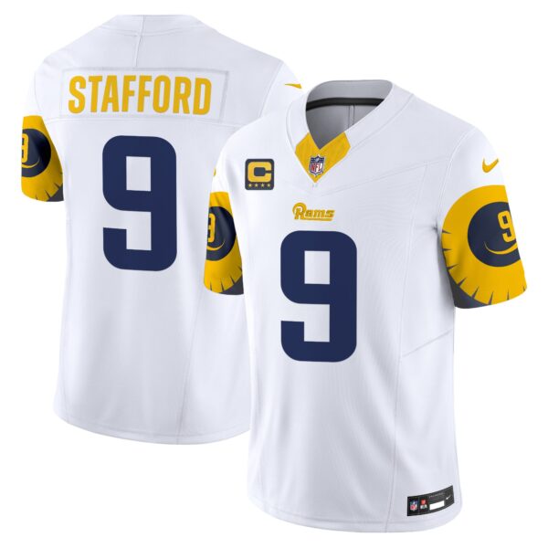 Rams Special Vapor Limited Jersey – All Stitched – White – Matthew Stafford Jersey