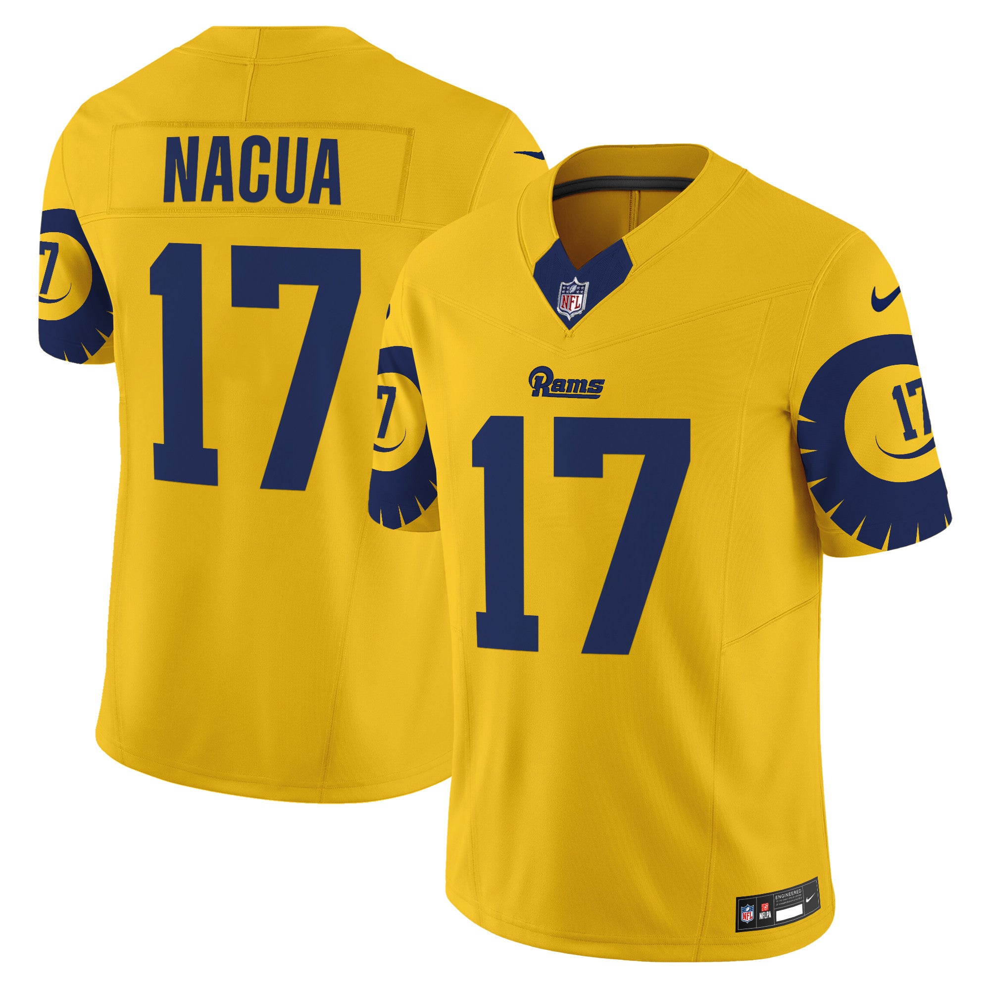 Rams Special Vapor Limited Jersey – All Stitched – Gold – Puka Nacua Jersey