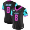 Women Dolphins Miami Vice Vapor Limited Jersey – All Stitched – Black – Jevon Holland Jersey