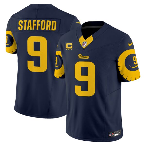Rams Special Vapor Limited Jersey – All Stitched – Navy – Matthew Stafford Jersey