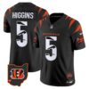 Bengals Special Vapor Limited Jersey – All Stitched – Black – Tee Higgins Jersey