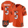 Bengals Special Vapor Limited Jersey – All Stitched – Orange – Tee Higgins Jersey
