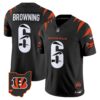 Bengals Special Vapor Limited Jersey – All Stitched – Black – Jake Browning Jersey