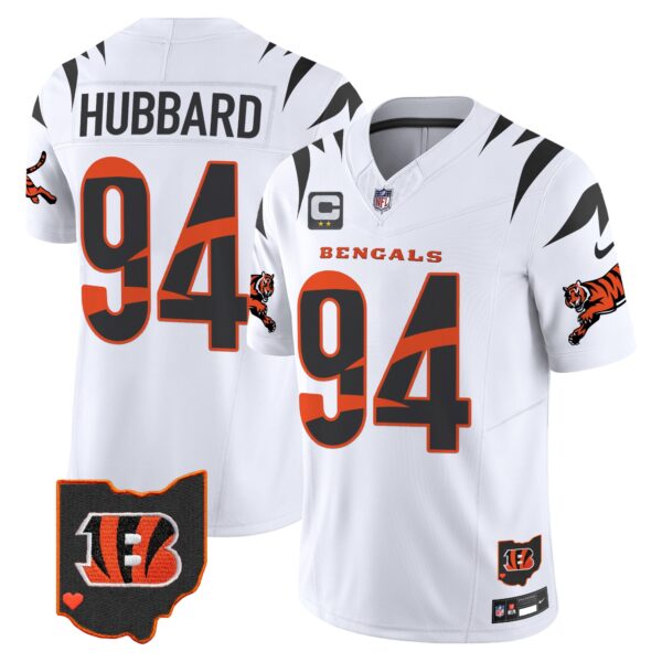 Bengals Special Vapor Limited Jersey – All Stitched – White – Sam Hubbard Jersey