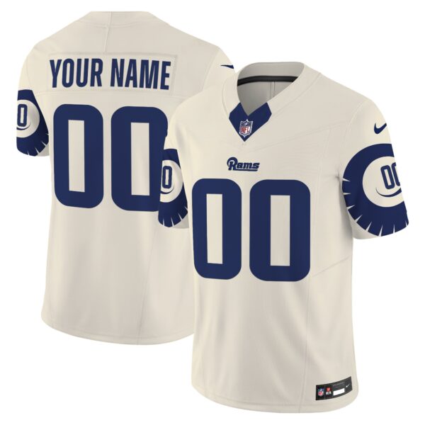 Rams Special Vapor Limited Custom Jersey – All Stitched – Bone Jersey