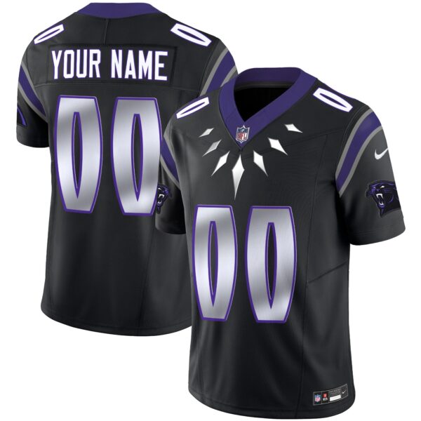 Carolina Panthers Wakanda Vapor Limited Custom Jersey – All Stitched – Black Jersey
