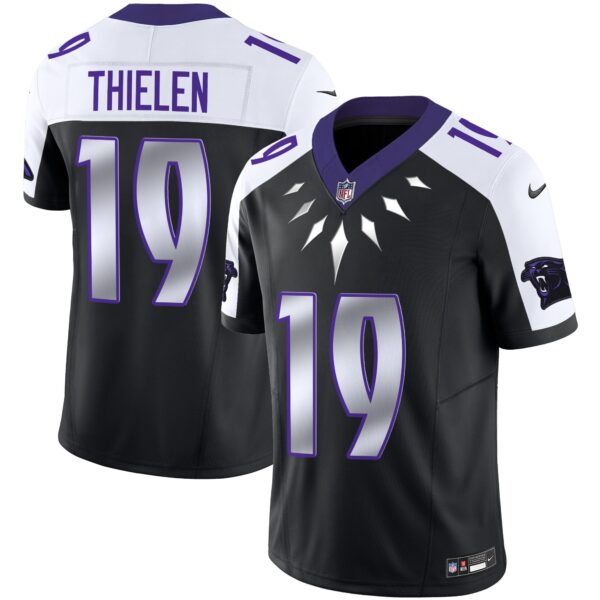 Carolina Panthers Wakanda Vapor Limited Jersey – All Stitched – Black Alternate – Adam Thielen Jersey