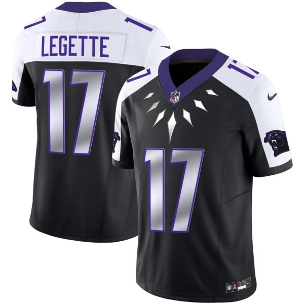 Carolina Panthers Wakanda Vapor Limited Jersey – All Stitched – Black Alternate – Xavier Legette Jersey