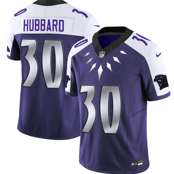 Carolina Panthers Wakanda Vapor Limited Jersey – All Stitched – Purple Alternate – Chuba Hubbard Jersey