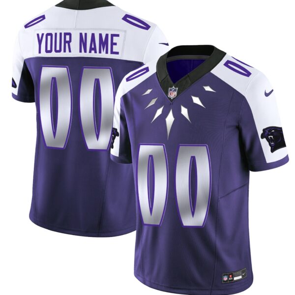Carolina Panthers Wakanda Vapor Limited Custom Jersey – All Stitched – Purple Alternate Jersey