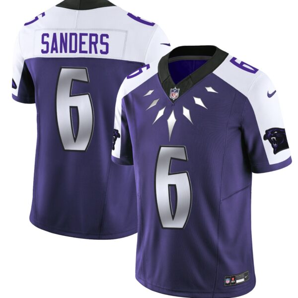 Carolina Panthers Wakanda Vapor Limited Jersey – All Stitched – Purple Alternate – Miles Sanders Jersey