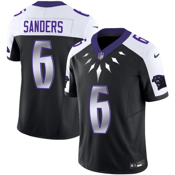 Carolina Panthers Wakanda Vapor Limited Jersey – All Stitched – Black Alternate – Miles Sanders Jersey