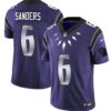 Carolina Panthers Wakanda Vapor Limited Jersey – All Stitched – Purple – Miles Sanders Jersey