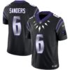 Carolina Panthers Wakanda Vapor Limited Jersey – All Stitched – Black – Miles Sanders Jersey