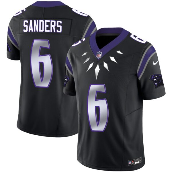 Carolina Panthers Wakanda Vapor Limited Jersey – All Stitched – Black – Miles Sanders Jersey