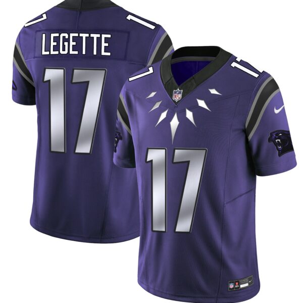 Carolina Panthers Wakanda Vapor Limited Jersey – All Stitched – Purple – Xavier Legette Jersey