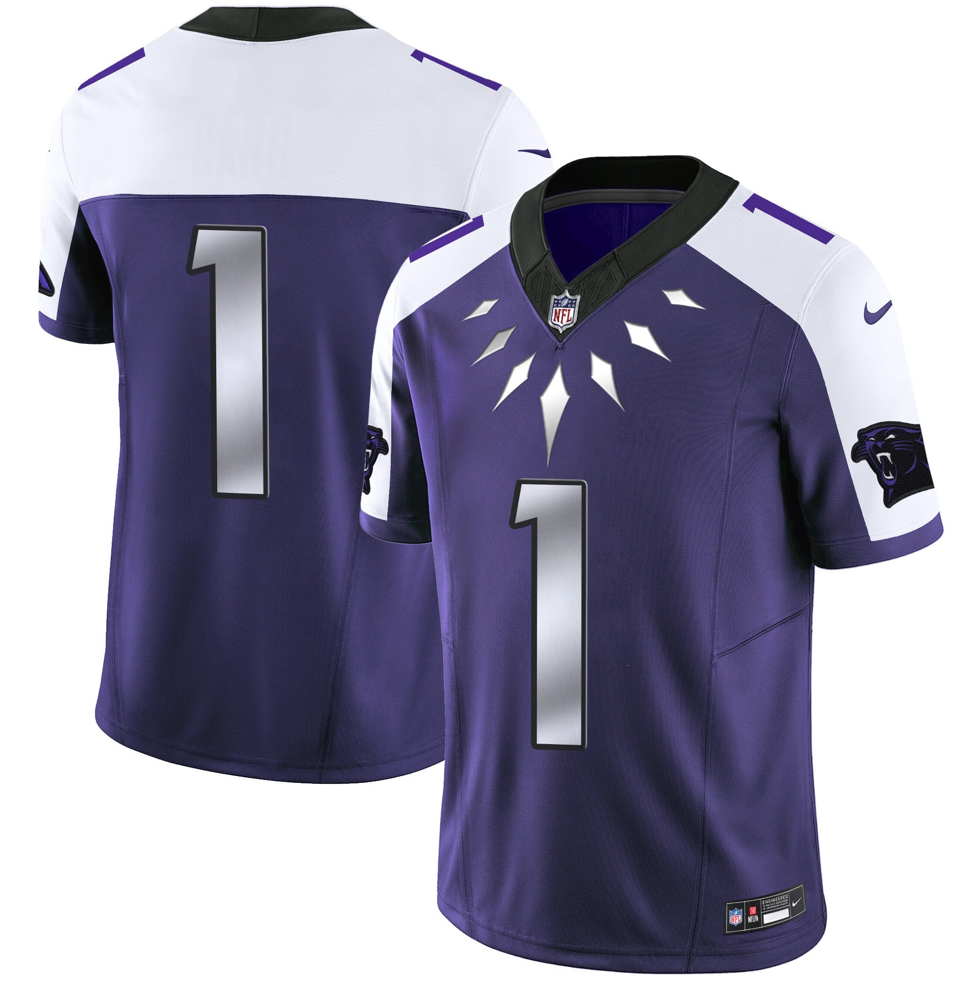 Carolina Panthers Wakanda Vapor Limited Jersey – All Stitched – Purple Alternate – #1 Team Jersey