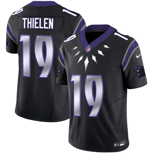 Carolina Panthers Wakanda Vapor Limited Jersey – All Stitched – Black – Adam Thielen Jersey