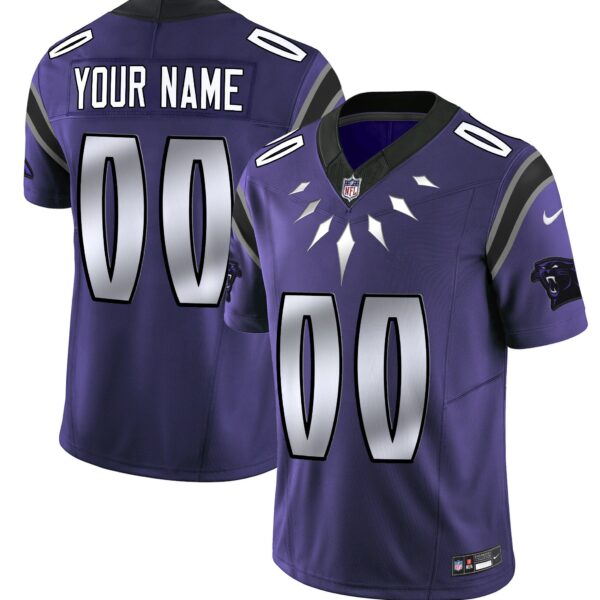 Carolina Panthers Wakanda Vapor Limited Custom Jersey – All Stitched – Purple Jersey