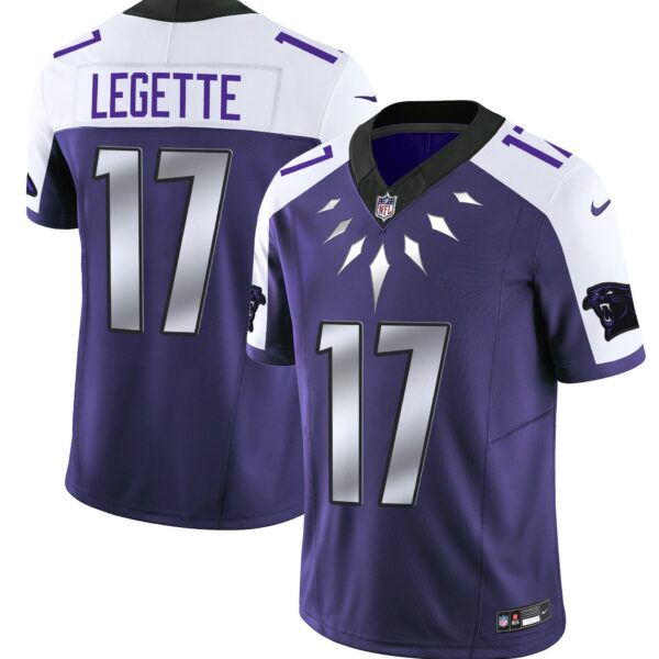 Carolina Panthers Wakanda Vapor Limited Jersey – All Stitched – Purple Alternate – Xavier Legette Jersey