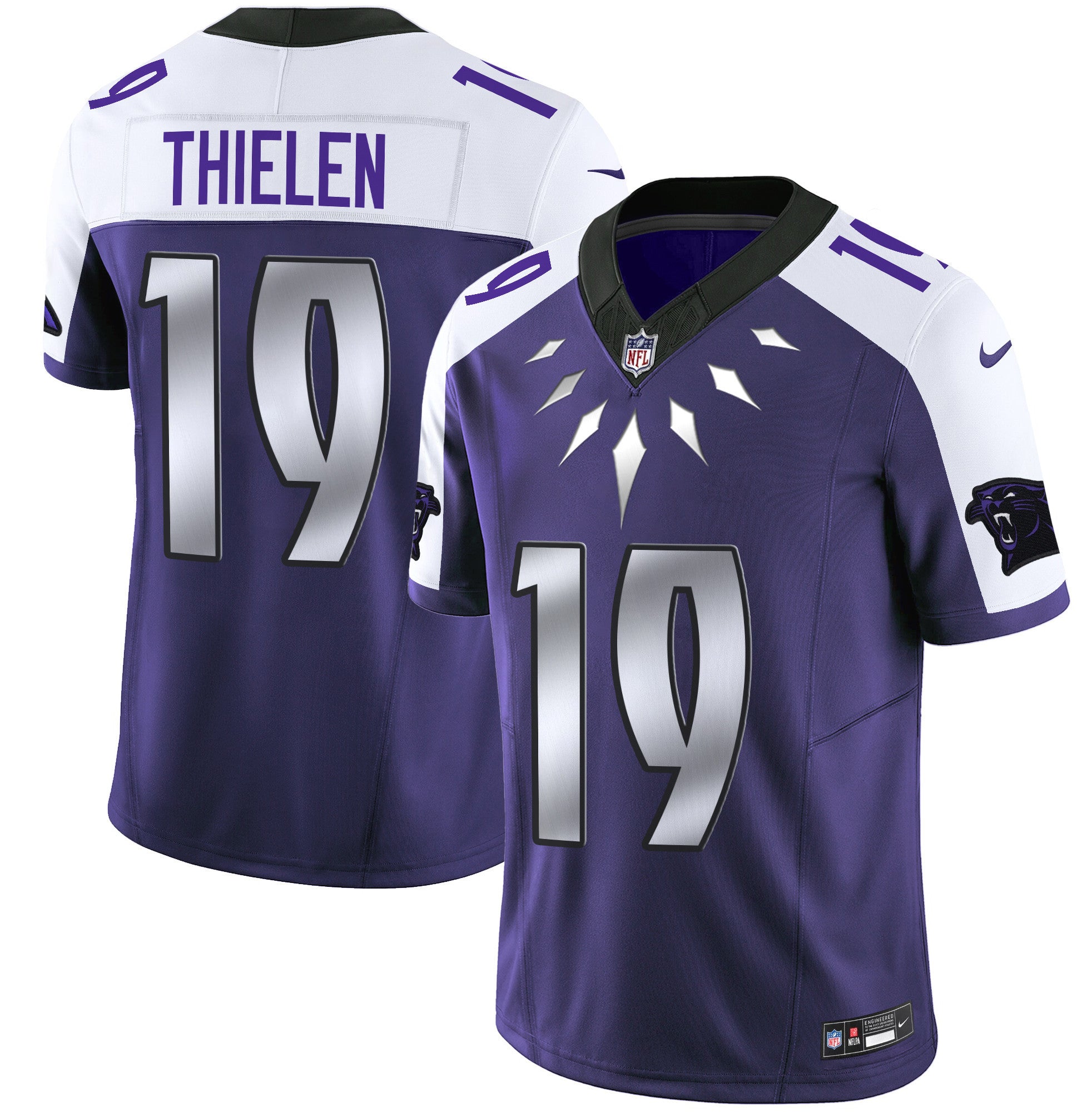 Carolina Panthers Wakanda Vapor Limited Jersey – All Stitched – Purple Alternate – Adam Thielen Jersey