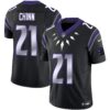 Carolina Panthers Wakanda Vapor Limited Jersey – All Stitched – Black – Jeremy Chinn Jersey