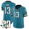 Jacksonville Jaguars 1990s Throwback Uniforms – All Stitched – Teal – Christian Kirk – 13 Jersey