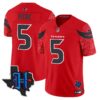 Houston Texans 2024 Texas Patch Vapor Limited Jersey V4 – All Stitched – Red – Jalen Pitre Jersey