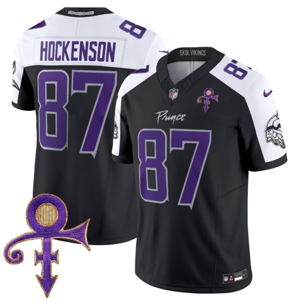 Vikings 2024 Prince Vapor Limited Jersey – All Stitched – Black Alternate – T.J. Hockenson Jersey
