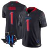 Houston Texans 2024 Texas Patch Vapor Limited Jersey V4 – All Stitched – Navy Limited – Stefon Diggs Jersey