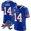 Bills New York Patch Vapor Limited Jersey V2 – All Stitched – Royal – Stefon Diggs Jersey