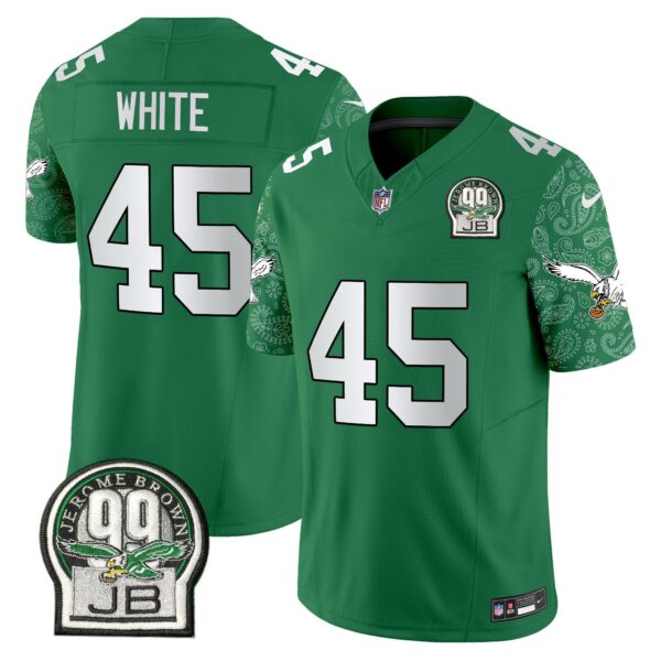 Eagles Kelly Green Vapor Limited Jersey V4 – All Stitched – Kelly Green – Devin White Jersey