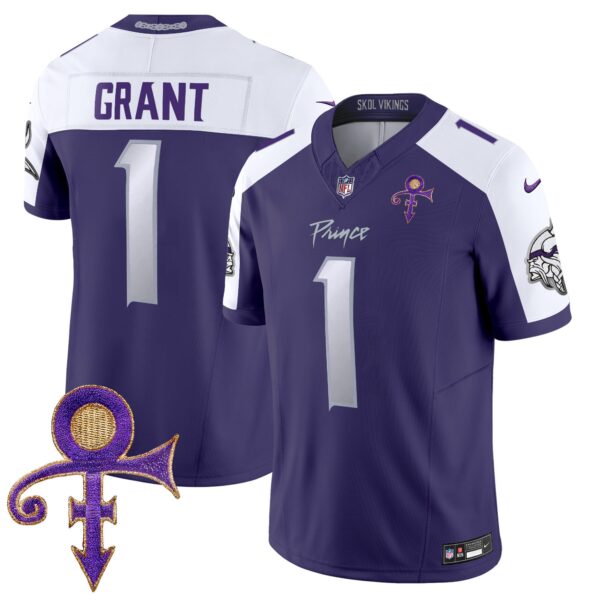 Vikings 2024 Prince Vapor Limited Jersey – All Stitched – Purple Alternate – Bud Grant Jersey