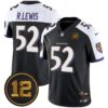 Ravens Jacoby Jones Patch Vapor Limited Jersey – All Stitched – Black Alternate – Ray Lewis Jersey