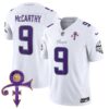 Vikings 2024 Prince Vapor Limited Jersey – All Stitched – White Limited – J.J. McCarthy Jersey